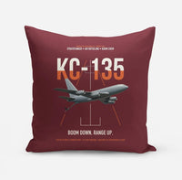 Thumbnail for KC-135 STRATOTANKER design on dark red pillow