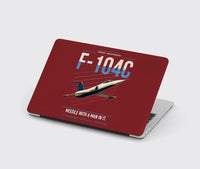 Thumbnail for F-104C Starfighter design on dark red MacBook case