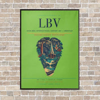 Thumbnail for Leon-Mba International Airport LBV — Libreville vertical canvas print - framed - light green background