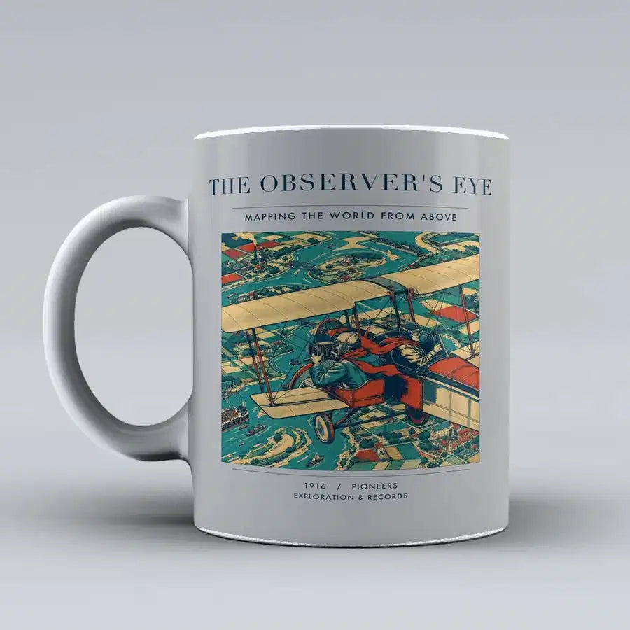 VINTAGE G4008 - The Observer's Eye - Ceramic Mug design on lightgray
