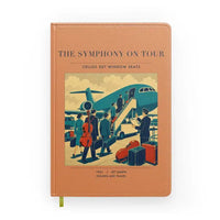 Thumbnail for VINTAGE G4421 - The Symphony On Tour - Designed Notebooks design on orange