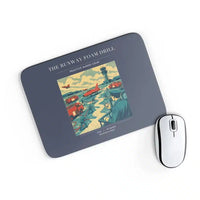 Thumbnail for VINTAGE G4461 - The Runway Foam Drill - Designed Mouse Pads design on navyblue rectangle