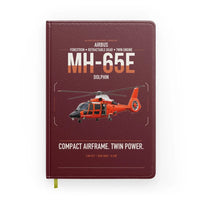 Thumbnail for Airbus MH-65E Dolphin design on dark red notebook
