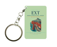 Thumbnail for Exeter International Airport (EXT) design on light green key chain