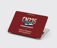 Thumbnail for Airbus CN235-300M design on dark red MacBook case