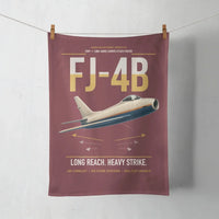 Thumbnail for FJ-4B Fury design on dark red towel
