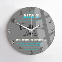 Thumbnail for Freefly Alta X design on gray no frame wall clock