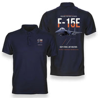 Thumbnail for F-15E STRIKE EAGLE design on navy blue polo