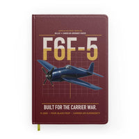 Thumbnail for F6F-5 Hellcat design on dark red notebook