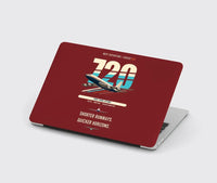 Thumbnail for Boeing 720B design on dark red MacBook case