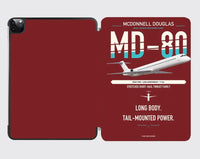 Thumbnail for McDonnell Douglas MD-80 design on dark red ipad tablet case