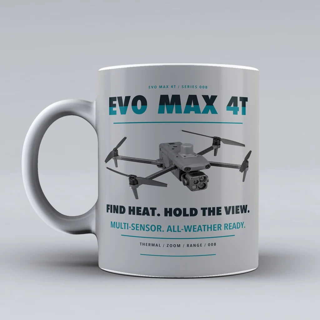 EVO Max 4T Mug design on light gray autel