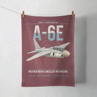 Thumbnail for A-6E Intruder design on dark red towel