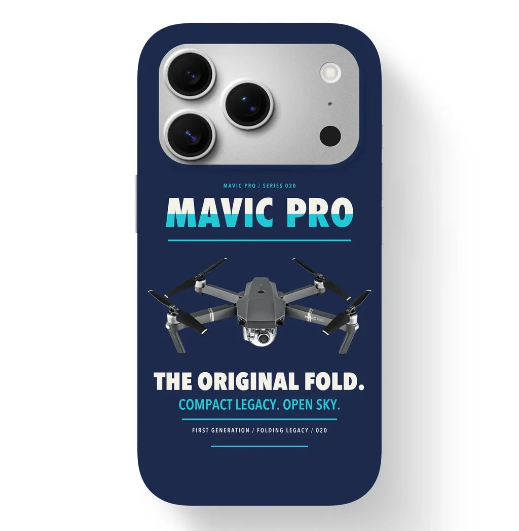 DJI Mavic Pro Case design on navy blue iphone case
