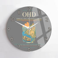Thumbnail for Ohrid St. Paul the Apostle Airport (OHD) design on gray no frame wall clock