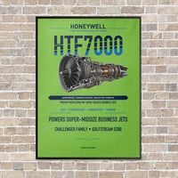 Thumbnail for HTF7000 vertical canvas print - framed - light green background
