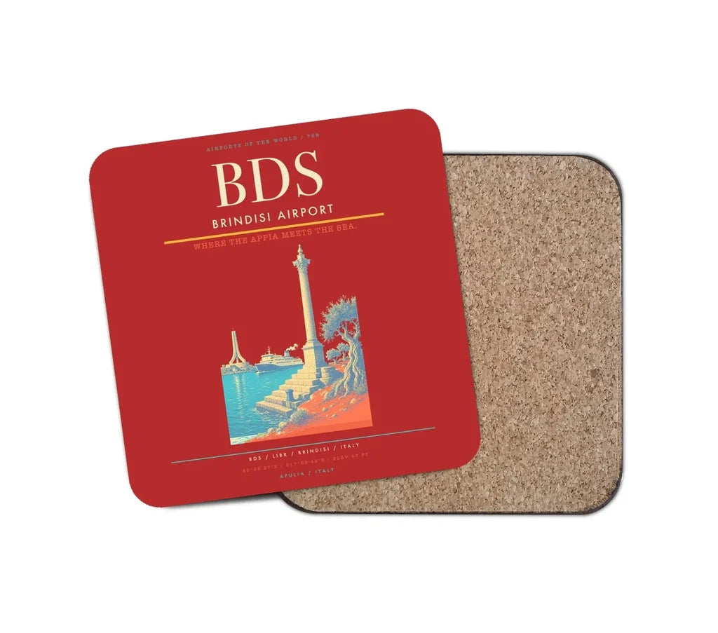 Brindisi Airport BDS Coaster 1-Piece - Red