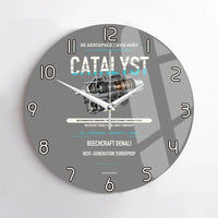 Thumbnail for CATALYST design on gray no frame wall clock