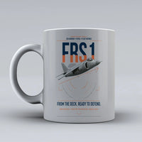 Thumbnail for British Aerospace Sea Harrier FRS.1 design on light gray ceramic mug, double-side print