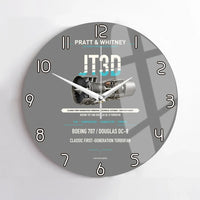 Thumbnail for JT3D design on gray no frame wall clock