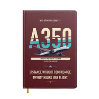 Thumbnail for Airbus A350-900ULR design on dark red notebook