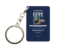 Thumbnail for GE9X Key Chain design on navy blue key chain