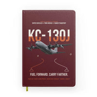 Thumbnail for KC-130J SUPER HERCULES design on dark red notebook