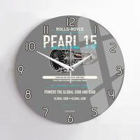 Thumbnail for PEARL 15 design on gray no frame wall clock