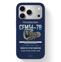 Thumbnail for CFM56-7B Case design on navy blue iphone case