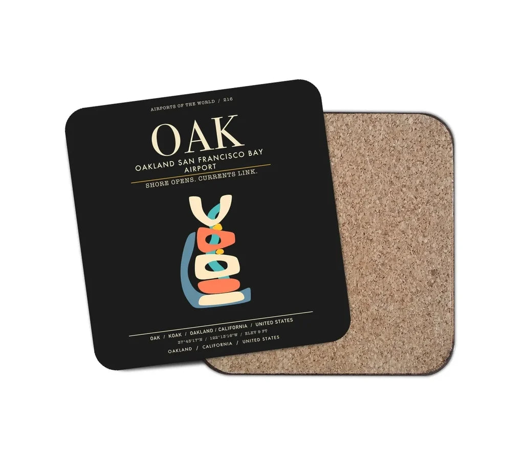 Oakland San Francisco Bay Airport OAK - Black