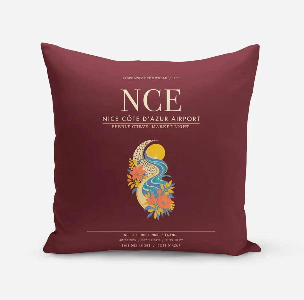 Nice Cote dAzur Airport NCE - Dark Red