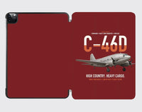 Thumbnail for C-46D Commando design on dark red ipad tablet case