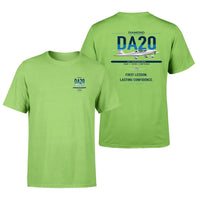 Thumbnail for Diamond DA20 design on light green t-shirt, double-side print