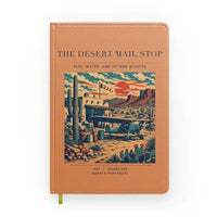 Thumbnail for VINTAGE G4151 - The Desert Mail Stop - Designed Notebooks design on orange