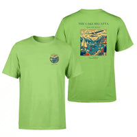 Thumbnail for VINTAGE G4039 - The Lake Regatta - Double-Side T-Shirt design on lightgreen double side t shirt