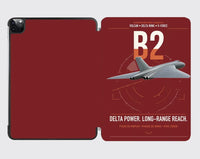 Thumbnail for Avro Vulcan B2 design on dark red ipad tablet case