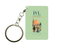 Thumbnail for Ivalo Airport (IVL) design on light green key chain