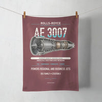 Thumbnail for AE 3007 design on dark red towel