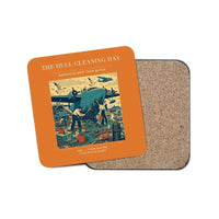 Thumbnail for The Hull Cleaning Day - Designed Coasters design on orange 1-piece