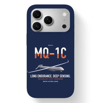 Thumbnail for MQ-1C Gray Eagle ER design on navy blue magsafe iphone case, for iPhone 17 Pro