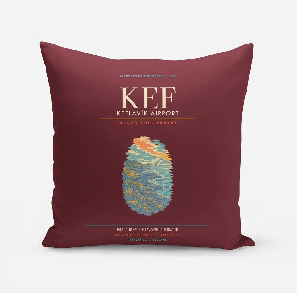 Keflavik Airport KEF - Dark Red