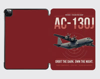 Thumbnail for AC-130J Ghostrider design on dark red ipad tablet case