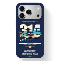 Thumbnail for Boeing 314 Clipper design on navy blue magsafe iphone case