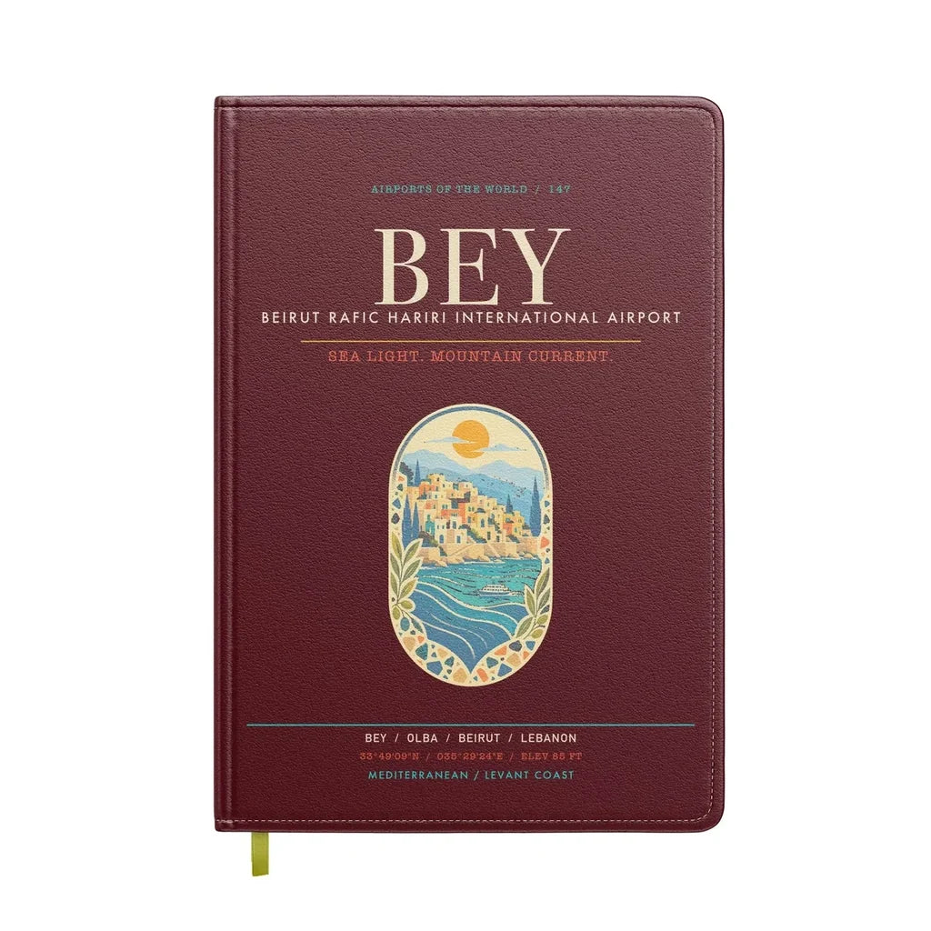 Beirut Rafic Hariri International Airport BEY - Levantine Sea Current - Dark Red
