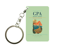 Thumbnail for Araxos Airport (GPA) design on light green key chain