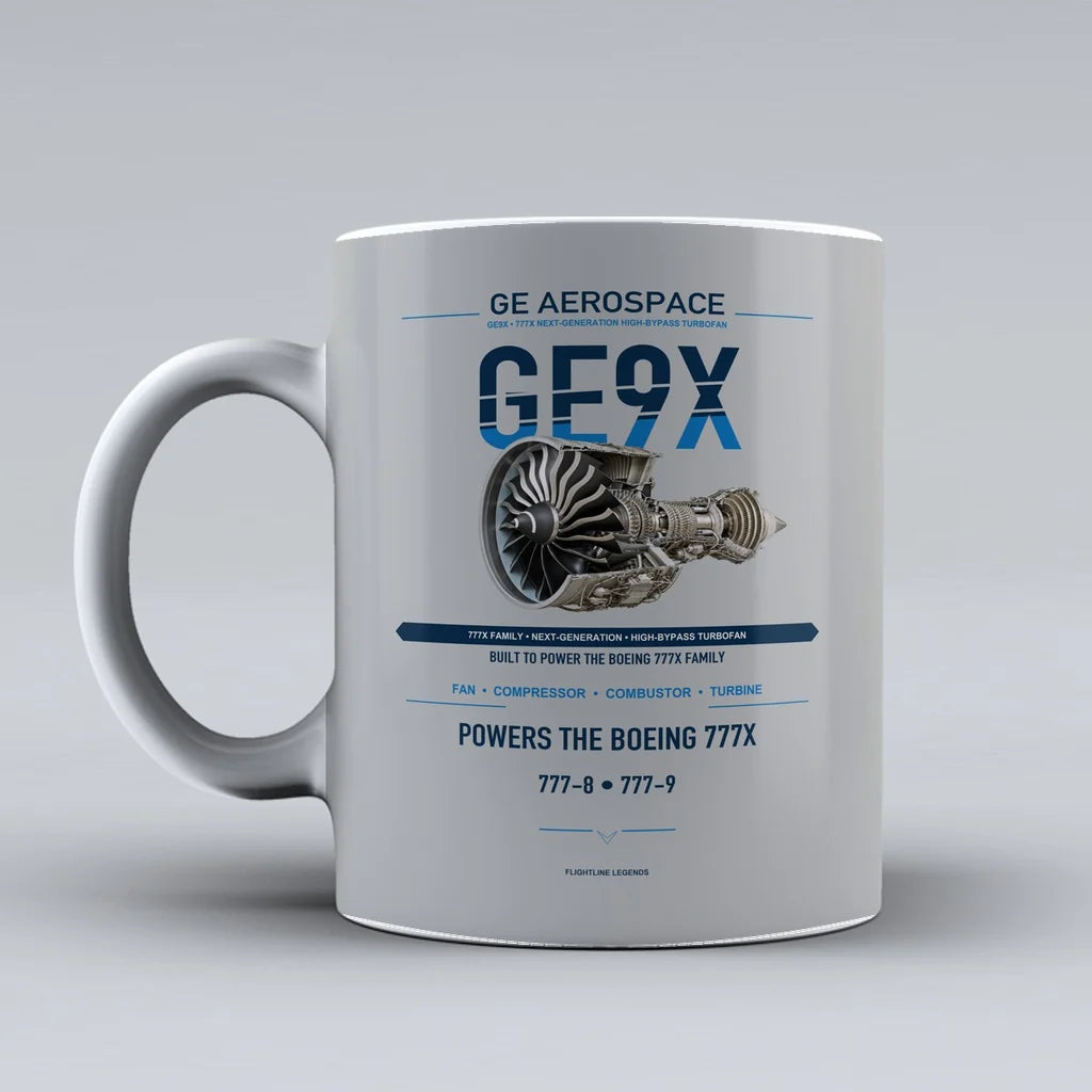 Mug design on light gray ge9x