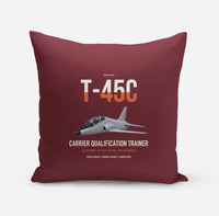 Thumbnail for T-45C Goshawk design on dark red pillow