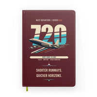 Thumbnail for Boeing 720B design on dark red notebook