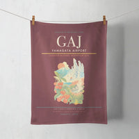 Thumbnail for Yamagata Airport (GAJ) design on dark red towel
