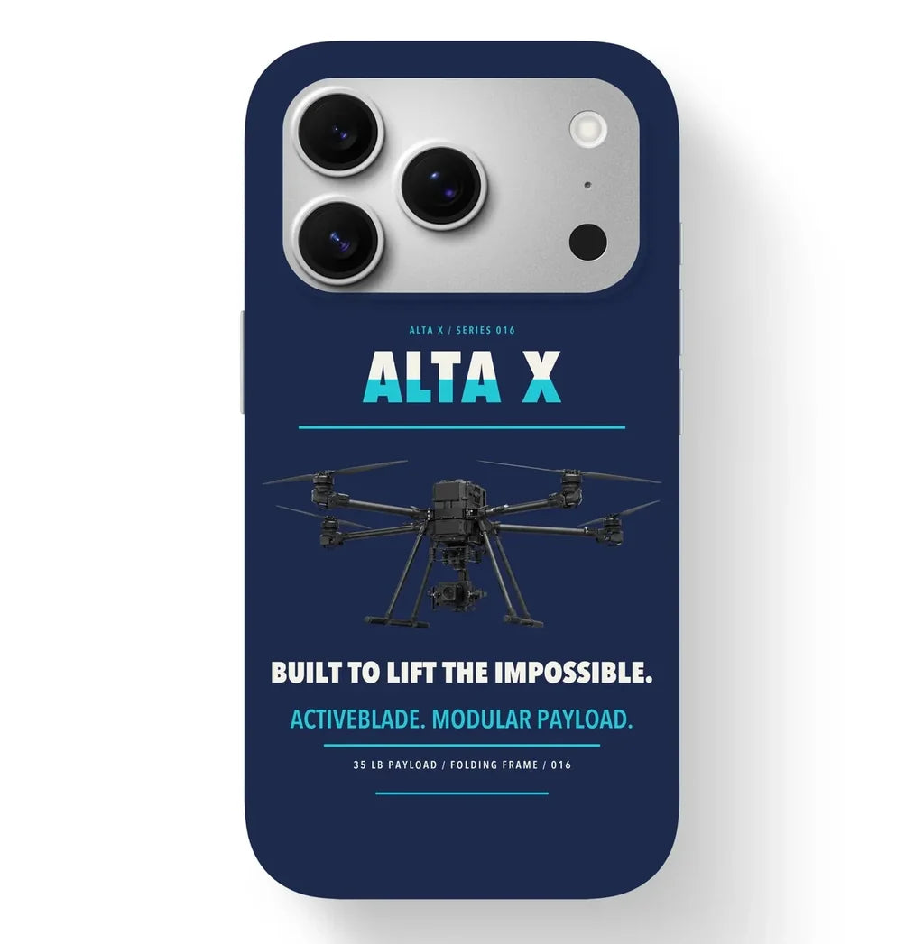 Freefly Alta X Case design on navy blue iphone case